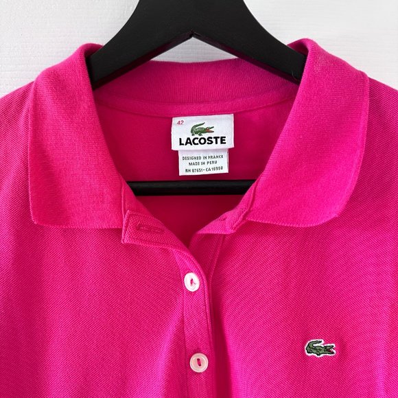 Lacoste Women's Slim Fit Stretch Cotton Piqué Polo - Picture 3 of 3